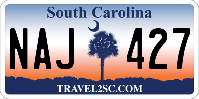 SC license plate NAJ427