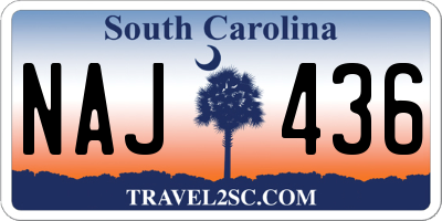 SC license plate NAJ436