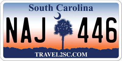 SC license plate NAJ446