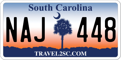 SC license plate NAJ448