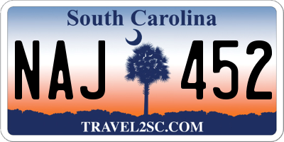 SC license plate NAJ452
