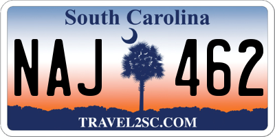 SC license plate NAJ462