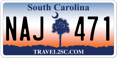 SC license plate NAJ471