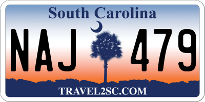 SC license plate NAJ479