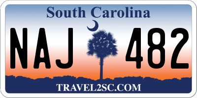 SC license plate NAJ482