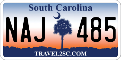 SC license plate NAJ485