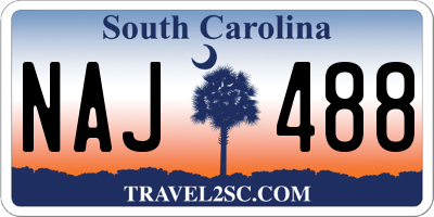 SC license plate NAJ488