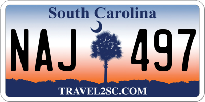 SC license plate NAJ497