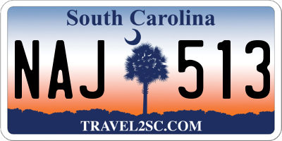 SC license plate NAJ513