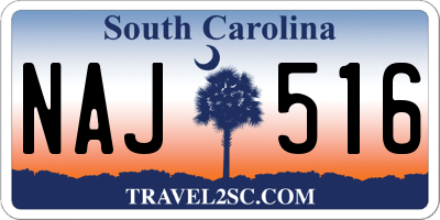 SC license plate NAJ516