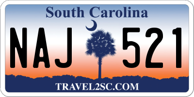 SC license plate NAJ521