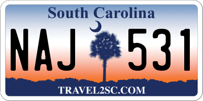 SC license plate NAJ531