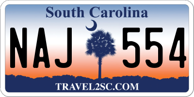 SC license plate NAJ554