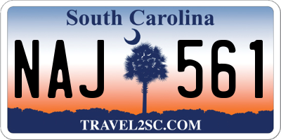 SC license plate NAJ561