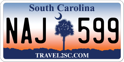 SC license plate NAJ599