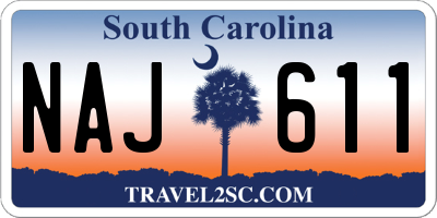 SC license plate NAJ611