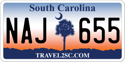SC license plate NAJ655