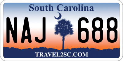 SC license plate NAJ688