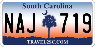 SC license plate NAJ719