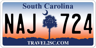 SC license plate NAJ724
