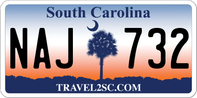 SC license plate NAJ732