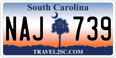 SC license plate NAJ739