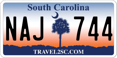 SC license plate NAJ744