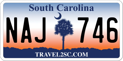 SC license plate NAJ746