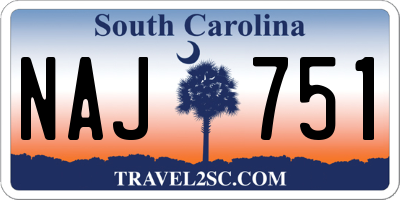 SC license plate NAJ751