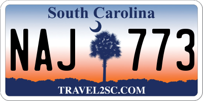 SC license plate NAJ773