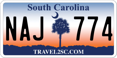 SC license plate NAJ774