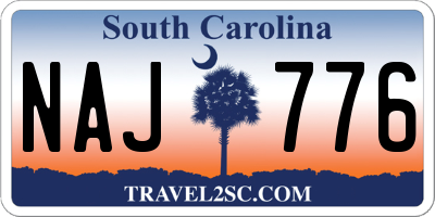 SC license plate NAJ776