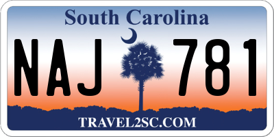 SC license plate NAJ781