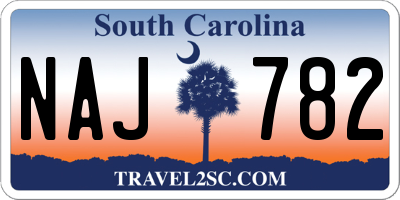 SC license plate NAJ782