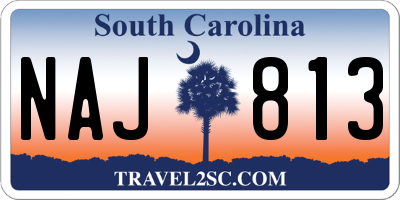 SC license plate NAJ813