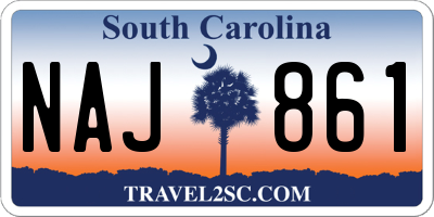 SC license plate NAJ861