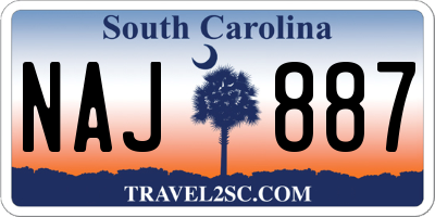 SC license plate NAJ887