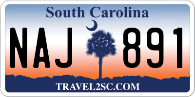 SC license plate NAJ891