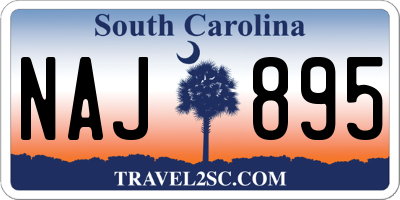 SC license plate NAJ895