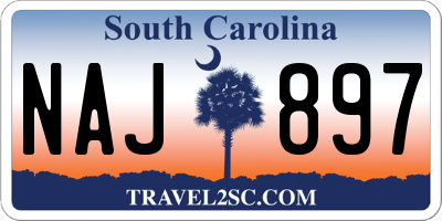 SC license plate NAJ897