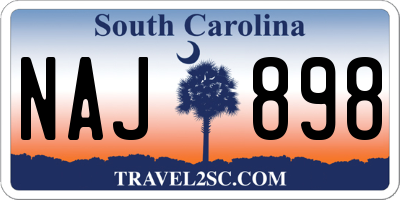 SC license plate NAJ898