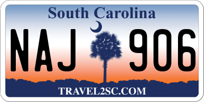 SC license plate NAJ906