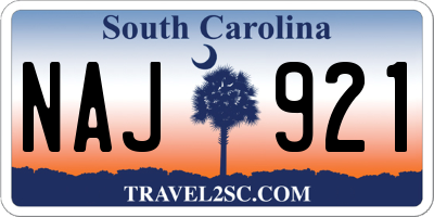 SC license plate NAJ921