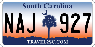 SC license plate NAJ927