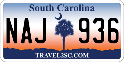 SC license plate NAJ936