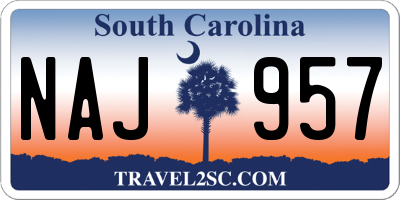 SC license plate NAJ957