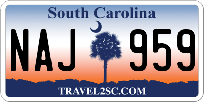 SC license plate NAJ959