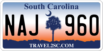 SC license plate NAJ960