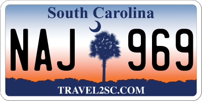 SC license plate NAJ969
