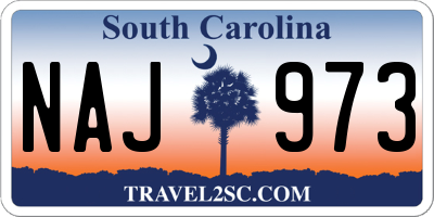 SC license plate NAJ973